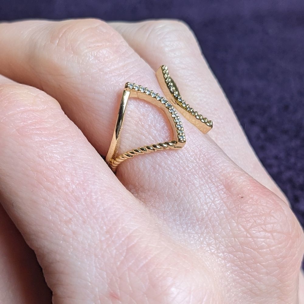 cz cocktail ring  